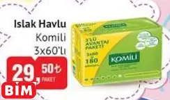 KOMİLİ ISLAK HAVLU KOMİLİ ISLAK HAVLU